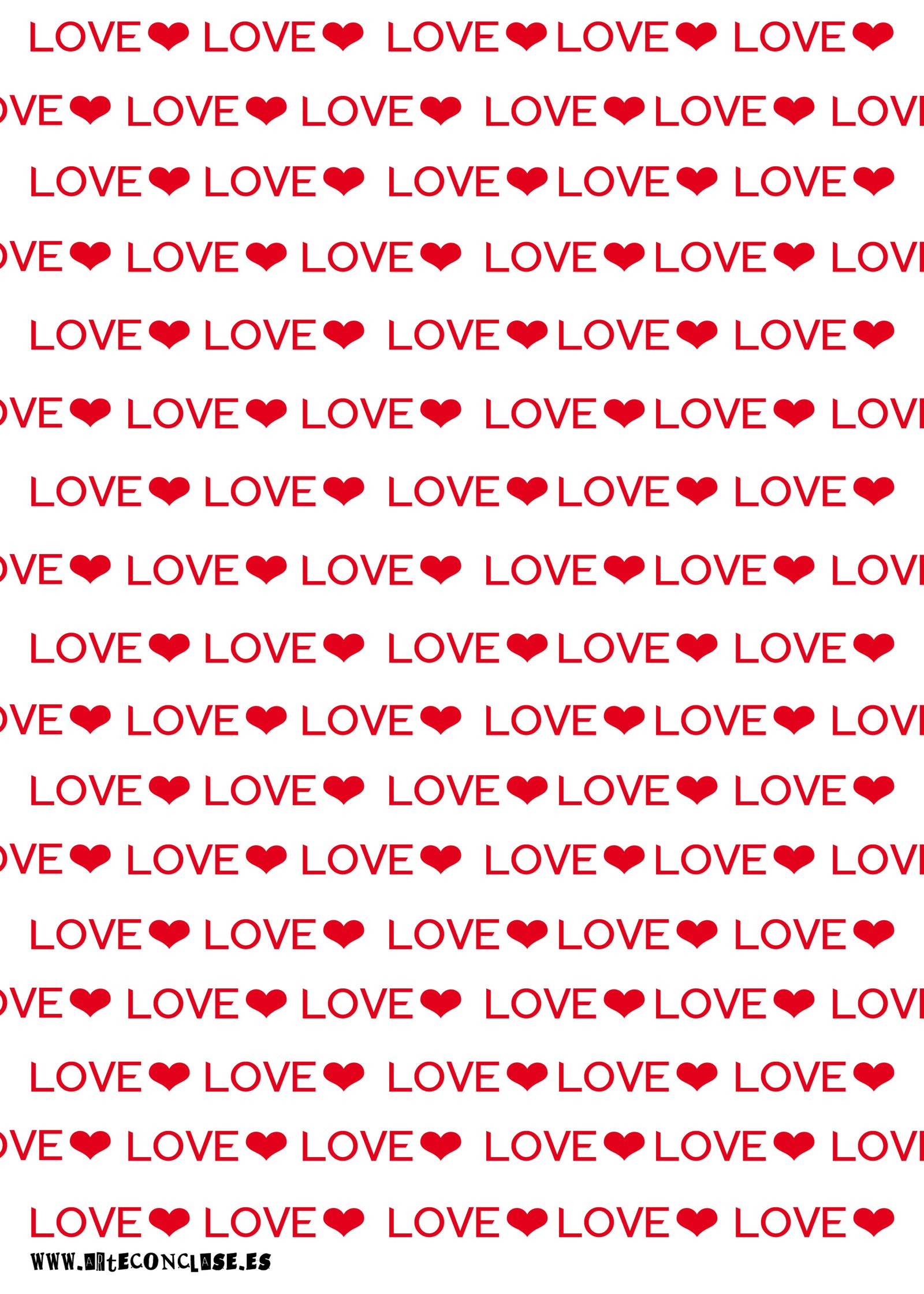 Letras Love Dia de los enamorados Papel decorativo Arte con clase manualidades tanto en casa como en clase