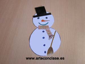 muñeco de nieve 3 de Arte con clase