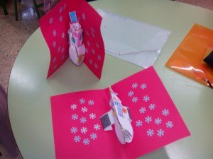 muneconieve (1) tarjeta muñeco de nieve Arte con clase manualidades tanto en casa como en clase